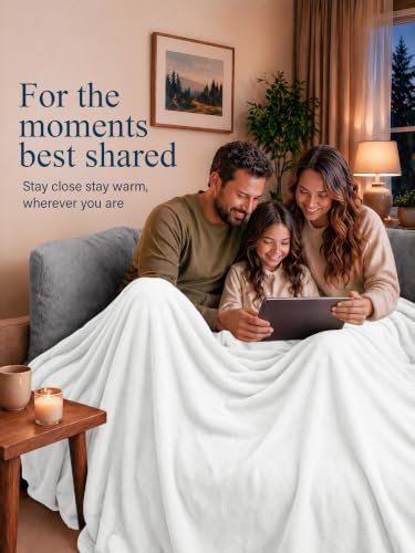 Image of Utopia Bedding Ultra Soft Fleece Bed Blanket King Size White (90x102 Inch)