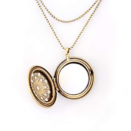 Colar Pingente Difusor Ouro Velho Aromaterapia