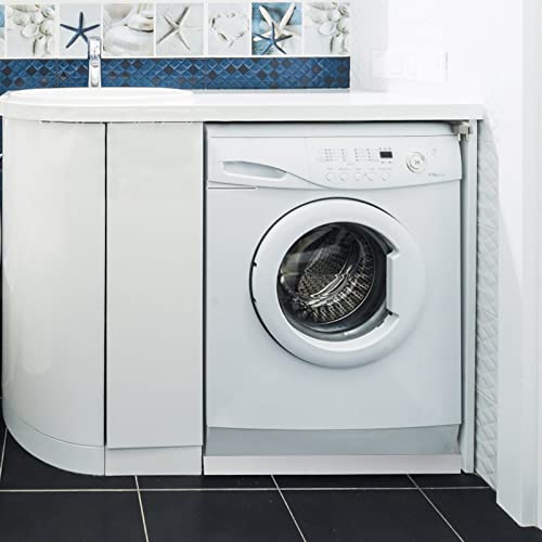 VEVOR 32 x 30 x 2.5 Inch Washing Machine Pan 18 GA Thickness Galvanized Steel Heavy Duty Compact Washer Drip Tray with Drain Hole & Hose Adapter by VEVOR - Image 8
