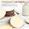 KUQQI 48 Pieces 4 Inch Unfinished Wood Circles Rounds Wooden Cutouts for Crafts, DIY Home Decor, Coasters Making, and Christmas Decorations #1