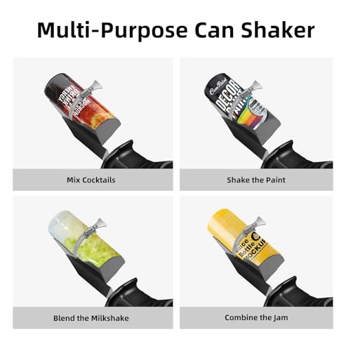 Spray Paint Can Shaker for Reciprocating Saw: Paint Shaker Fits 2\" to 4\" Cans Paint Shaker Mixer Machine for Painter Artist - Black