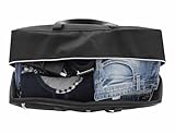Granori Handgepäck Reisetasche 55x40x23 cm Explorer – Leichte & robuste XL Flugzeug Kabinengepäck Tasche mit riesigem Fassungsvermögen ( 40 Liter) (Schwarz)