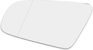 ACROPIX Driver Left Side Heated Mirror Glass Replacement with Backing Plate Fit for Audi S4 - Pack of 1 Clear Glass