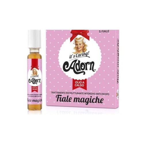 Adorn Olio A Caldo Fiale Magiche, Trattamento Ristrutturante Intensivo Anticrespo, 5 Fiale X 20 Ml