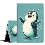 Case for Samsung Galaxy Tab S10 Ultra 2024/S9 Ultra 2023 14.6-Inch, SM-X920/X926B/X910/X916B Tablet, Durable Shockproof Protective Cover, Cute Penguin Happy