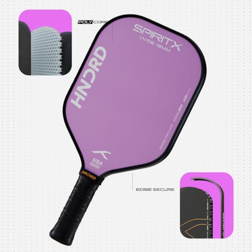 Image of Hundred Spirit X Pop - Pickleball Paddle | 13mm Core | Wide Body Power Paddle | Enhanced Sweet Spot | Ideal for Beginners & Intermediate Players | Free Paddle Bag
