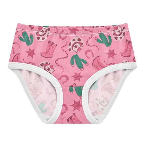 Little Girl Underwear Toddler Panties Kids Undies Cowboy Boots Soft Cotton Briefs 2T-8Y