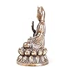 YOPDNE Seduta in Rame Puro Guanyin Lotus Guanyin Nanwu Guanyin Bodhisattva Antiquariato Antico #3
