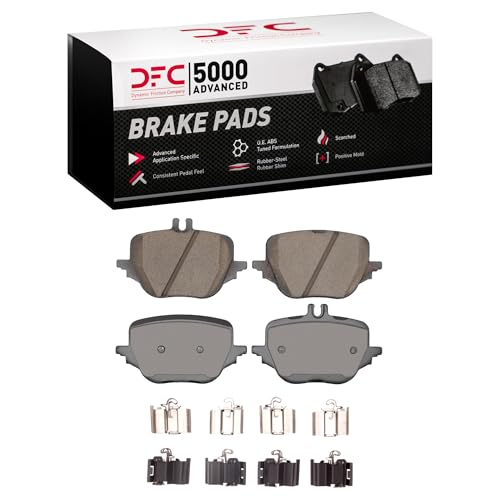 Image of DFC Rear 5000 Advanced Brake Pads| Fits 2023-2025 Mercedes-Benz GLC300 | 2024-2025 Mercedes-Benz CLE450, E350| Automotive Replacement Brake Pads| Hardware