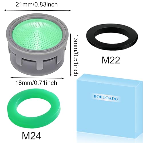 Faucet aerator installed in sink faucet