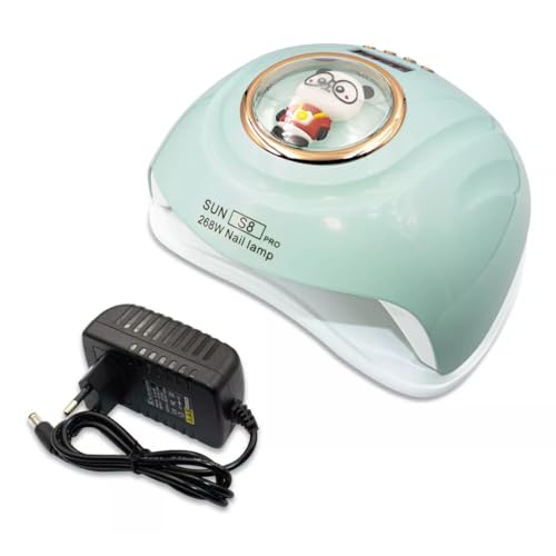 Cabine Secadora De Esmalte Máquina Estuda De Unha Gel Alongamento Sun S8 (Verde Água)