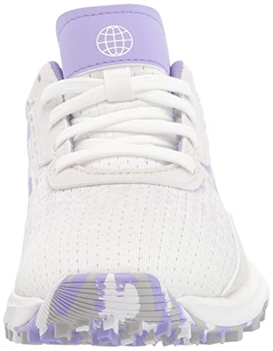 Adidas Junior S2G Spikeless Golf Shoes, Footwear White/Almost Lime/Light Purple, 2 Us Unisex Big Kid #TOP1