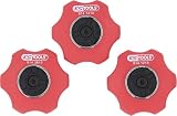 KS Tools 914.1215 Zestaw grzechotek ręcznych Mini, 3-szt,1/4" + 3/8" + 1/2"