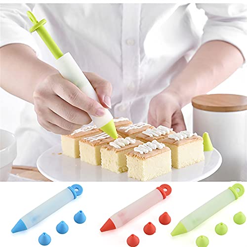 Siliconen Voedsel Schrijven Pen Chocolade Decorating Gereedschap Cakevorm Cream Cup Cookie Icing Piping Pasbakers… - Image 3