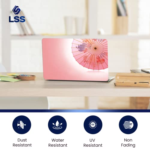 Image of LSS Laptop 15 15.6 Skin Cover with Colorful Chinese Umbrella Pattern for HP Dell Lenovo Apple Asus Acer Compaq - Fits 13.3 inch 14 inch 15.6 inch 16 inch (2 Wrist Pads Free)