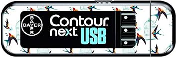 Bayer Contour Next USB Vinyl Sticker Birdcage