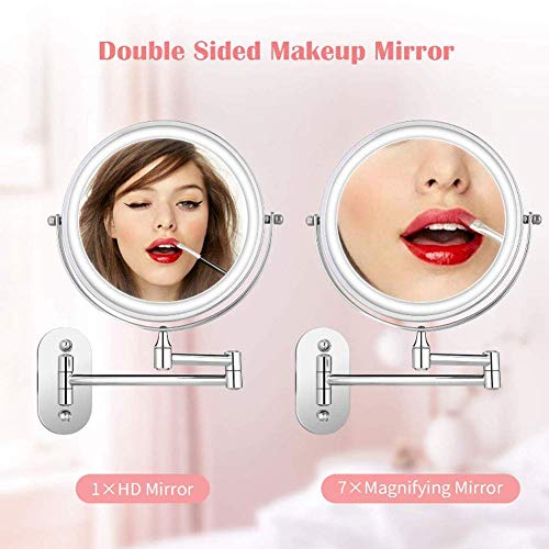 Miroir double face à grossissement 7X pour corriger les reflets flous - 4