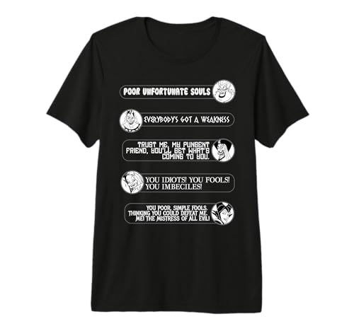 T-shirt Disney Villains Movie Quotes idéal pour vos sorties décontractées
