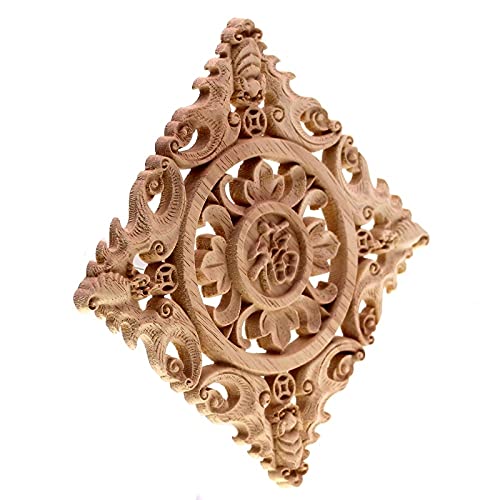 Cadre d'applique d'angle en bois non peint LVTFCO pour meuble