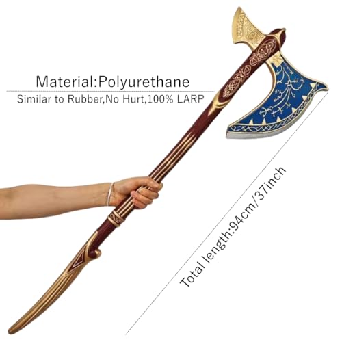 damdos Halloween-Cosplay-Requisiten, 94 cm, God-War Axt, Cosplay, Geist, Wikinger-Axt, Schaumstoff, Leviathan, Kratos, Axt, Waffe, Geburtstagsgeschenke, God-Kriegsaxt