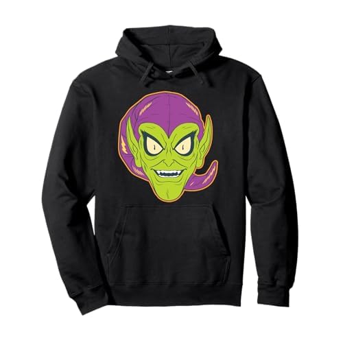 Marvel Green Goblin Halloween Retro Vintage Mask Costume Sudadera con Capucha