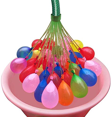 Image of Holi Water Magic Balloon | Set of 3 Bunch | Auto-fill 111 Balloons | Multicolour | Imported Selection (AUTOFILL BALLOONS - 111 BALLOONS) | PoPo Toys (Pack of 2)