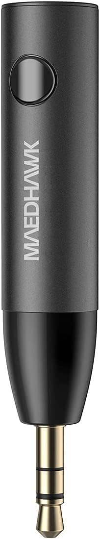 MaedHawk Bluetooth 5.0 Receiver BTR005 Bluetooth Aux Adapter Sliver and Black (2 Packs) : Electronics