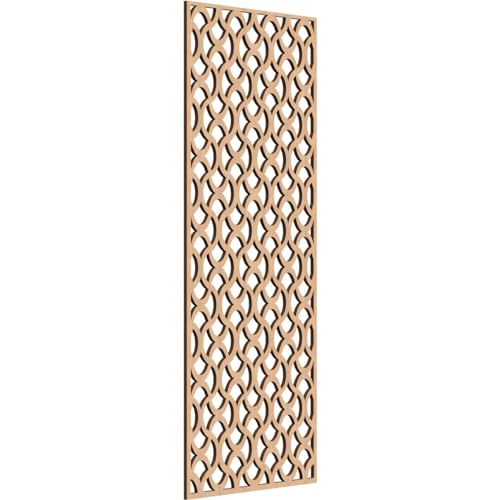 Resort Decorative Pierced Fretwork Wood Wall Panels, 21 3/8"W x 54 3/8"H x 3/8"T, Hickory