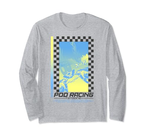 T-shirt Star Wars Pod Racing manches longues coton imprimé vintage