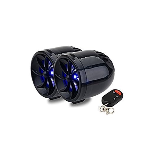 TOOGOO(R) Negro 12V Impermeable Mini Multifuncion Motocicleta Audio Amplificador iPod de tarjetas SD / MMC USB MP3 Jugador FM Radio Coche Alarma Altavoz