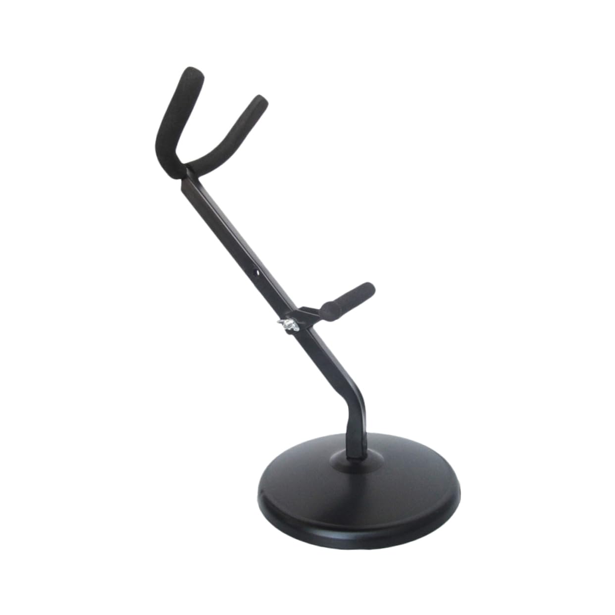 HEMOTON Supporto per Sax Contralto in Ferro Nero Base Antiscivolo | Rack Stabile, Rivestimento in Spugna, Struttura Antiruggine e Poco Deformabile, per Riporre lo Strumento
