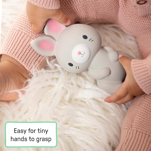 Image of Sylvi Natural Rubber Baby Teether Toy, Rabbit Teething Toy for Sore Gums 0-6 Months, Soft Sensory Chew Toy Easy to Grasp for Infants 0+ Months, Gender Neutral