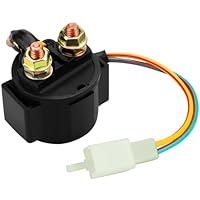 Yerbay Anlasser Starter Relais für ATV 4-Stroke GY6 Engine 50/100/125/150/200/250cc Dirt Bike Scooter Go Kart Dne Buggy Quad 4 Wheelers Pit Bike Moped Roketa SSR Taotao Sunl Coolster