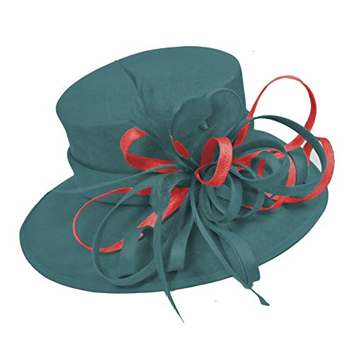 Chapeau bleu roi grand bord mariage Caprilite pour sublimer votre robe