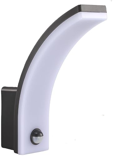 Applique Murale Extérieure LED avec Détecteur de Mouvement GIBRALTAR – Puissance Réglable (12W/15W/20W) – Étanche IP65 Gris Anthracite – Blanc Naturel 4000K – Minuterie & Lux Paramétrables – Classe 2 - 2