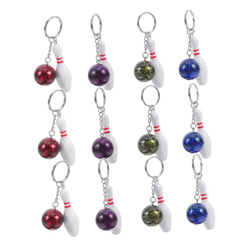 Porte-clefs de quille légers et multicolores Milisten pour une identification rapide