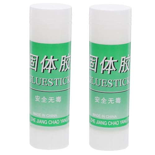 Housoutil 2pièces Colle Bâtons Solides Blancs Adhésifs Solides Pour Étudiants Et Bureaux Portable Forte Adhérence Sèche Claire Pour Projets Diy Et Fournitures Scolaires