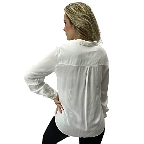 Camisa de viscose lisa, Hering, Feminino, Bege Claro, P