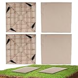 Pathway Stepstone Exterior, Patios de jardín Escaleras de jardín 4 Uds...