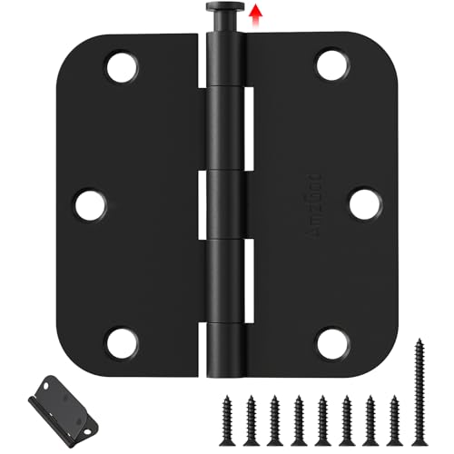 Charnière de porte robuste avec mécanisme fluide noir mat x18