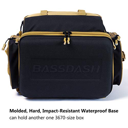 Bassdash Fishing Tackle Backpack Water Resistant Lightweight Tactical Bag Soft Tackle Box With Rod Holder And Protective Rain Cover #TOP3