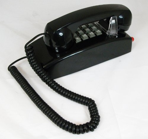 Teléfono inalámbrico Cortelco negro miniatura 1