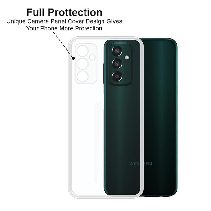 Image of COVERBLACK Rubber Silicone Back Cover for Samsung Galaxy F13 - Transparent