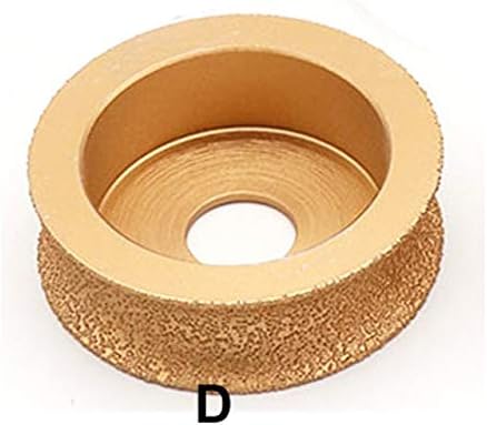 1pcs Brazing Diamond Angle Grinder Stone Grinding Wheel Semi-circular Straight Edge Round Glass Pottery Porcelain Marble Disc - (Color: D, Size: 15mm)