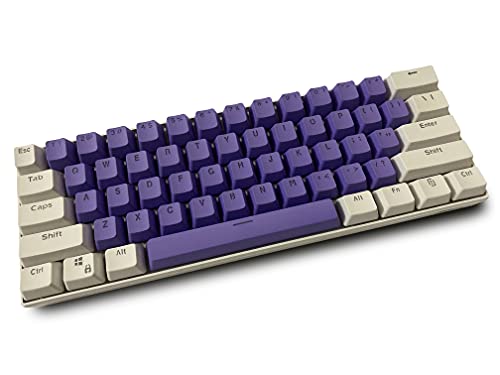 Keycaps 61 PBT Keys Mechanical Keyboard Double Backlit Word Transparent Color Gaming keycaps per US Layout per Cherry MX Only sell