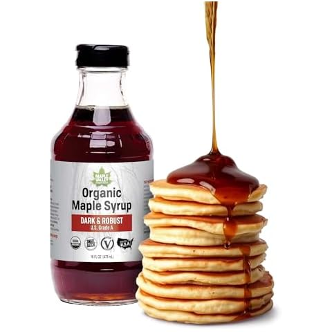 Maple Valley 16 oz. Organic Maple Syrup - Grade A Dark & Robust in Glass Decanter Cover