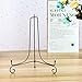 (2 Pack) Iron Display Stand, Black Iron Easel Plate Display Photo Holder Stand, Displays Picture Frames, Cookbooks, Decorative Plates, Tablets and Art 10 Inch
