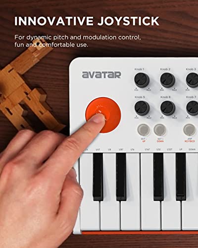 Hxw EMK-25 WHITE Emk-25 Professional Bluetooth Midi Keyboard Controller thumb #3