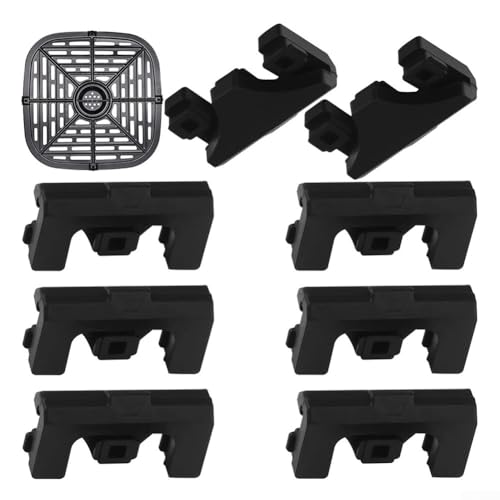 Piezas de Repuesto de Silicona para freidora de Aire, Patas de Goma Premium para Rejilla de Cocina, se Adapta a freidora de Aire (8 Paquetes/1 Juego de Parachoques para freidora de Aire)