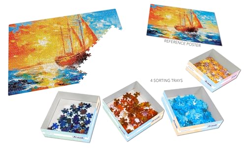Frank Setting Sail Jigsaw Puzzle for Adults | 750 Piece Jigsaw Puzzles for Adults & Kids Above 15 Years | Fun & Challenging | Brain Booster Puzzle Games for Stress Relief & Focus, Gifts for Teenagers